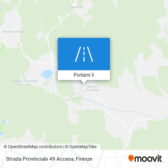Mappa Strada Provinciale 49 Accesa