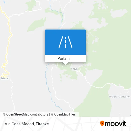 Mappa Via Case Mecari