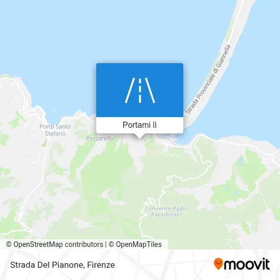 Mappa Strada Del Pianone