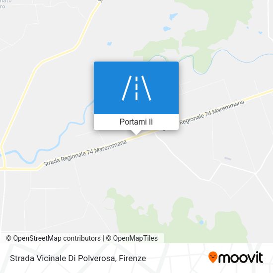 Mappa Strada Vicinale Di Polverosa
