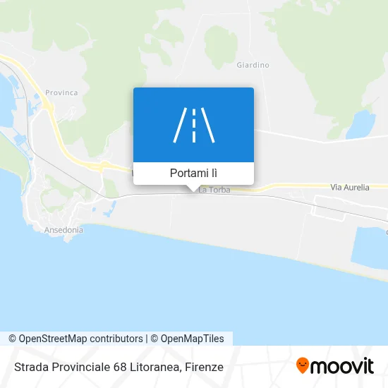 Mappa Strada Provinciale 68 Litoranea
