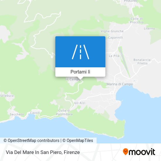 Mappa Via Del Mare In San Piero