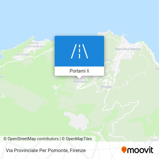 Mappa Via Provinciale Per Pomonte