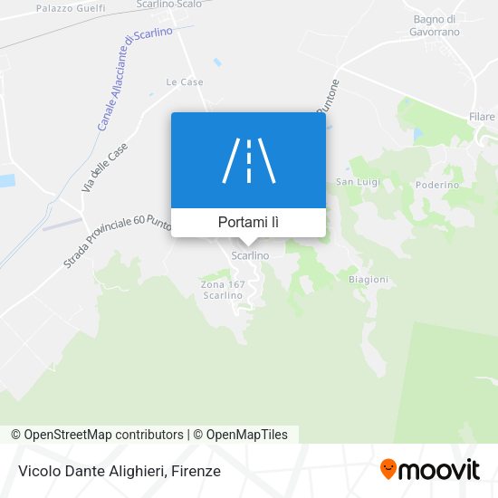 Mappa Vicolo Dante Alighieri