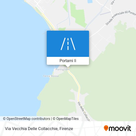 Mappa Via Vecchia Delle Collacchie