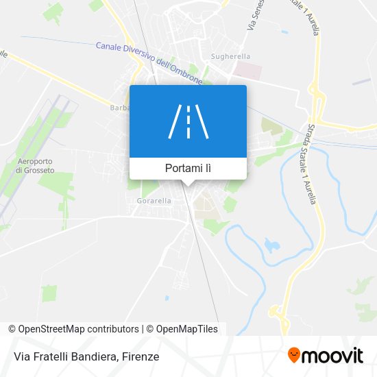 Mappa Via Fratelli Bandiera