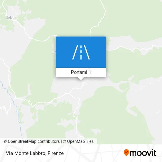 Mappa Via Monte Labbro
