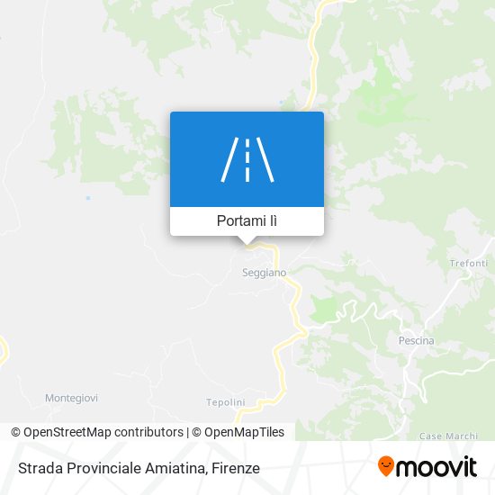 Mappa Strada Provinciale Amiatina