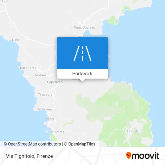 Mappa Via Tignitoio