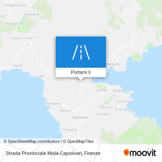 Mappa Strada Provinciale Mola-Capoliveri