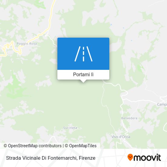 Mappa Strada Vicinale Di Fontemarchi