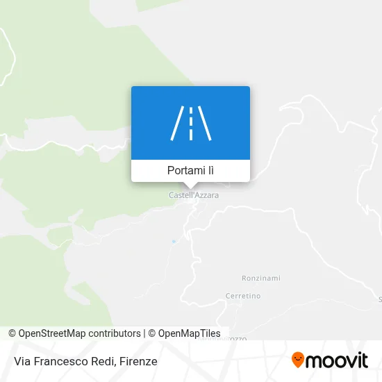 Mappa Via Francesco Redi