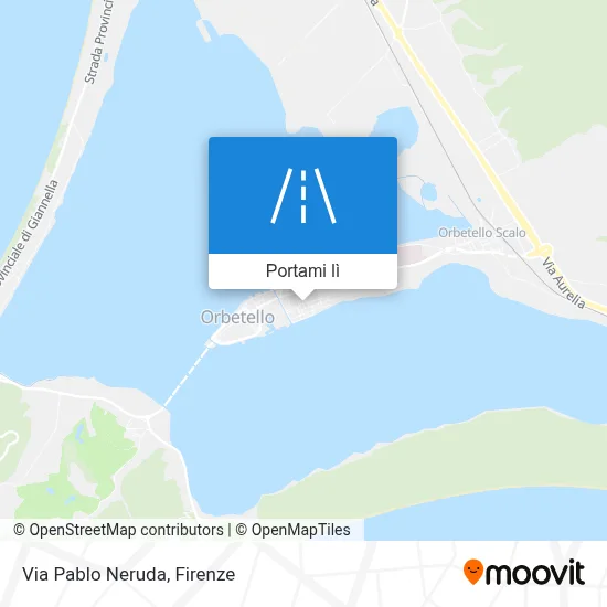 Mappa Via Pablo Neruda