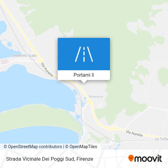 Mappa Strada Vicinale Dei Poggi Sud