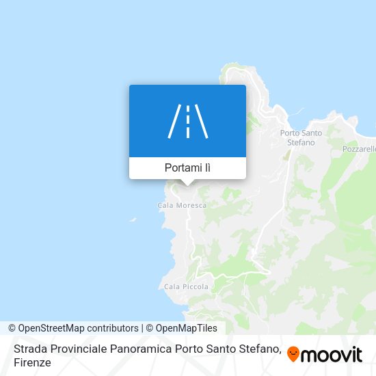 Mappa Strada Provinciale Panoramica Porto Santo Stefano