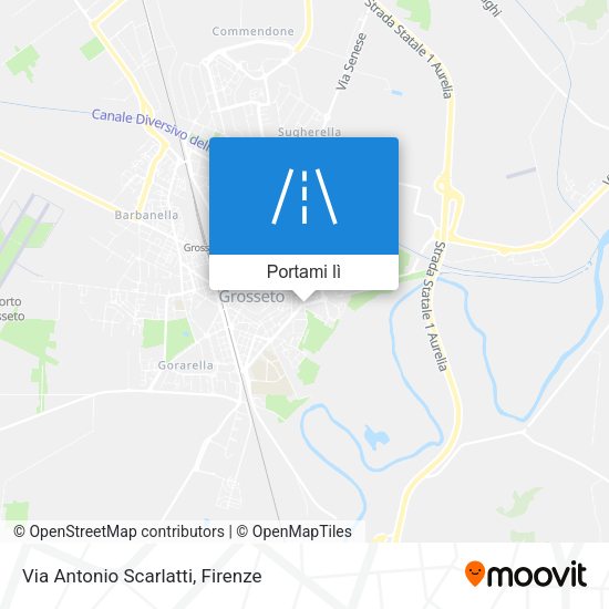 Mappa Via Antonio Scarlatti