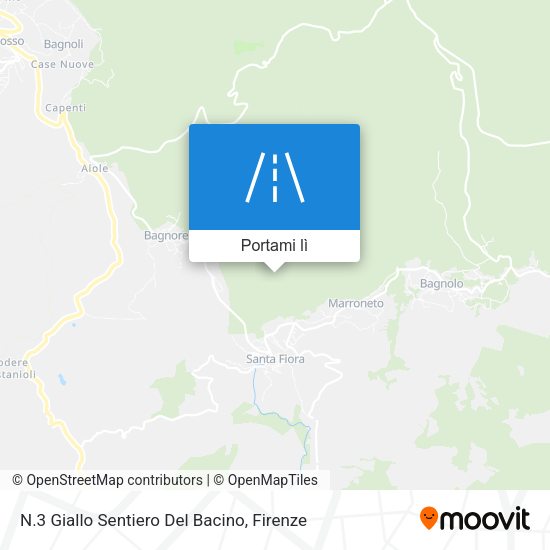 Mappa N.3 Giallo Sentiero Del Bacino