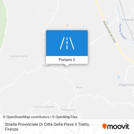 Mappa Strada Provinciale Di Città Della Pieve II Tratto