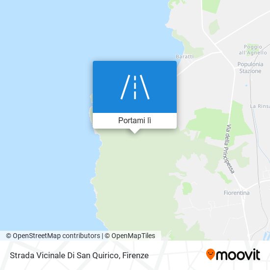 Mappa Strada Vicinale Di San Quirico