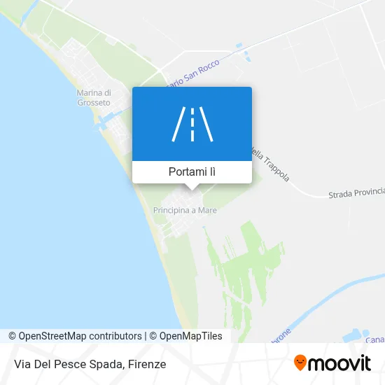Mappa Via Del Pesce Spada