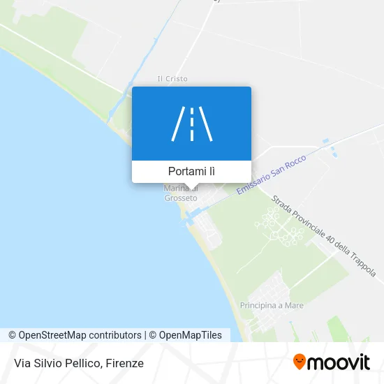 Mappa Via Silvio Pellico