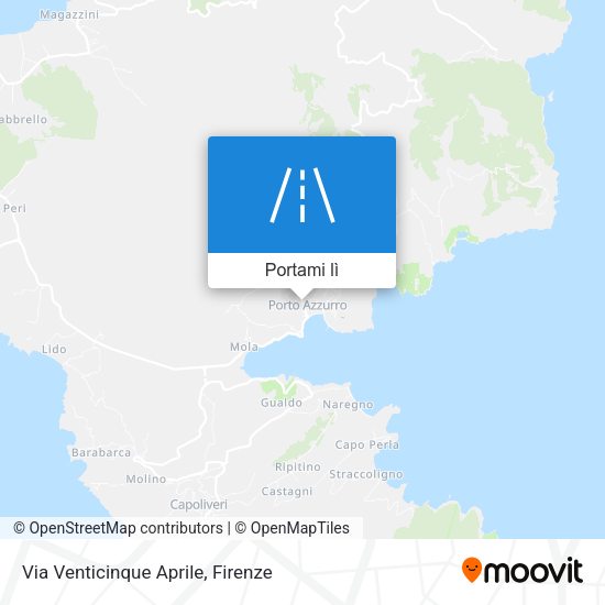 Mappa Via Venticinque Aprile