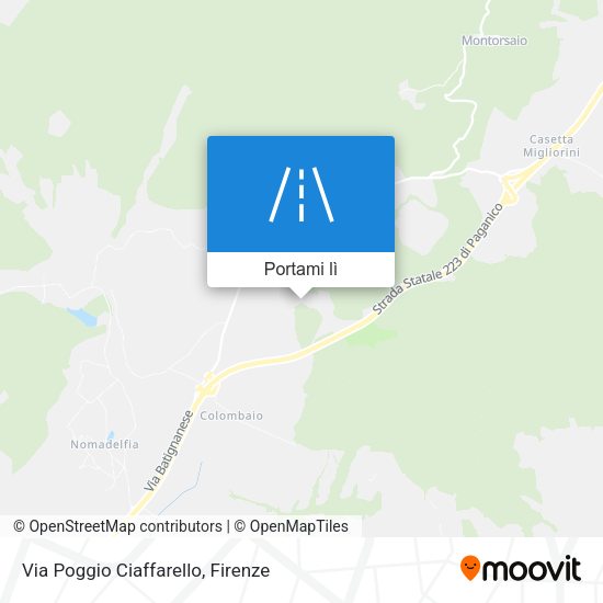 Mappa Via Poggio Ciaffarello