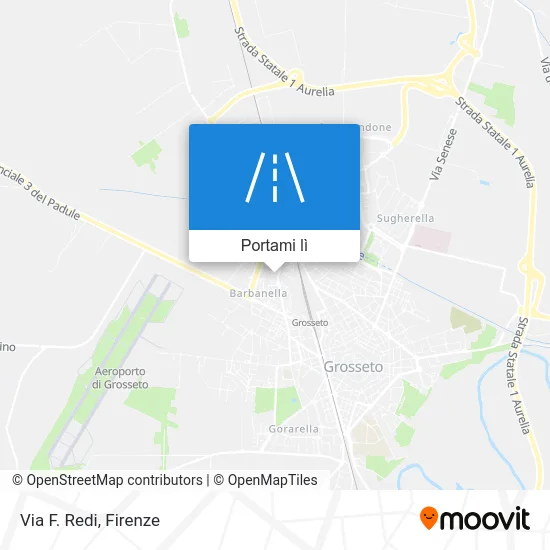 Mappa Via F. Redi