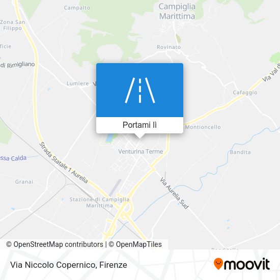 Mappa Via Niccolo Copernico