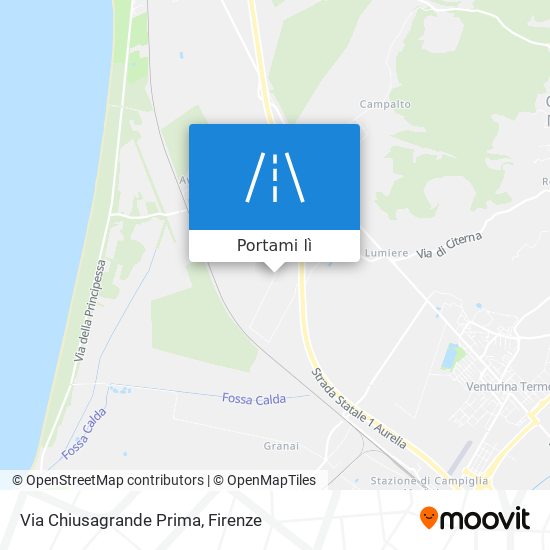 Mappa Via Chiusagrande Prima