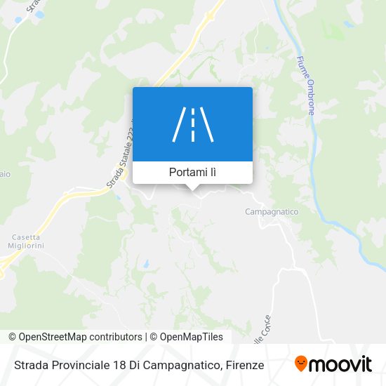 Mappa Strada Provinciale 18 Di Campagnatico