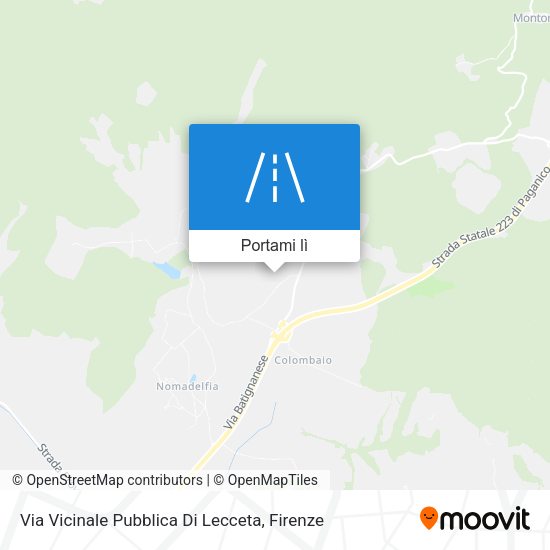 Mappa Via Vicinale Pubblica Di Lecceta