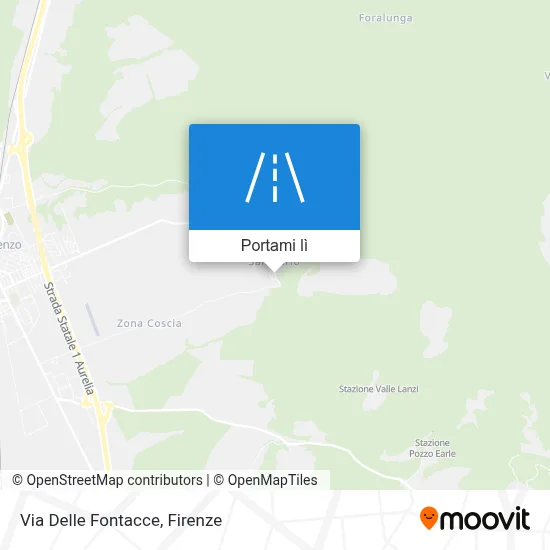 Mappa Via Delle Fontacce