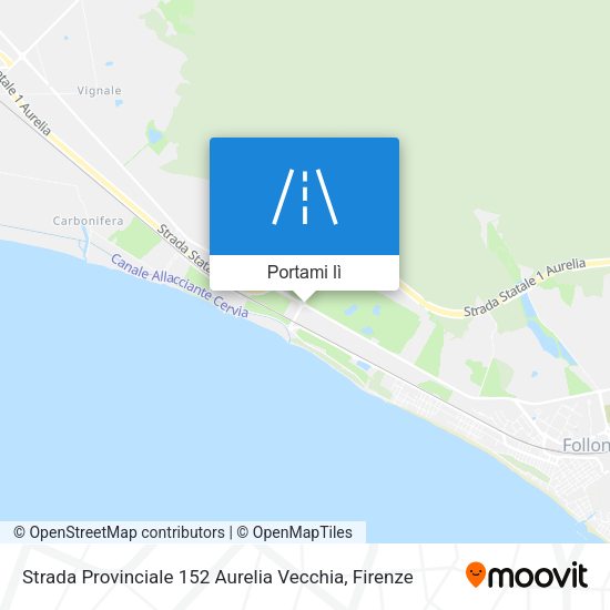 Mappa Strada Provinciale 152 Aurelia Vecchia