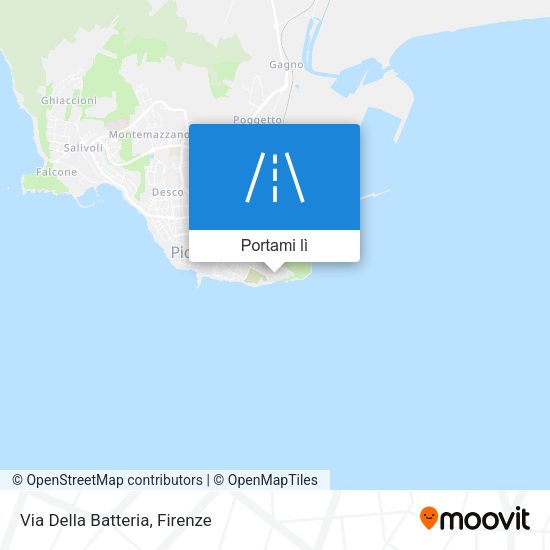 Mappa Via Della Batteria