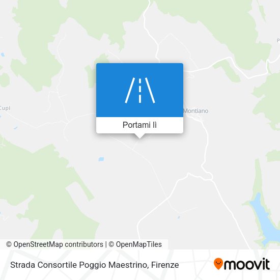 Mappa Strada Consortile Poggio Maestrino