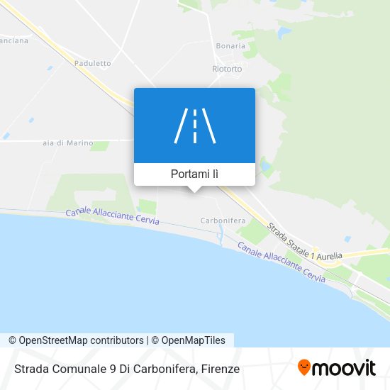 Mappa Strada Comunale 9 Di Carbonifera