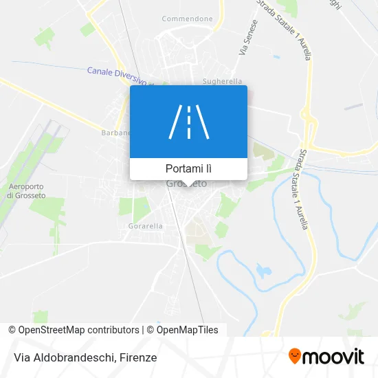 Mappa Via Aldobrandeschi