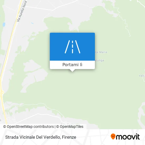 Mappa Strada Vicinale Del Verdello