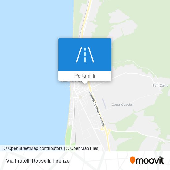 Mappa Via Fratelli Rosselli