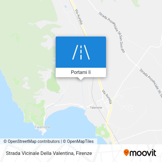 Mappa Strada Vicinale Della Valentina