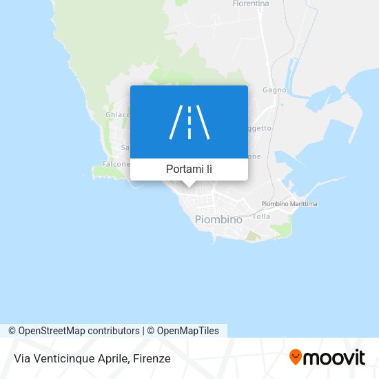 Mappa Via Venticinque Aprile