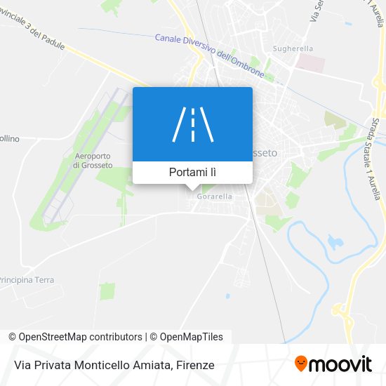 Mappa Via Privata Monticello Amiata