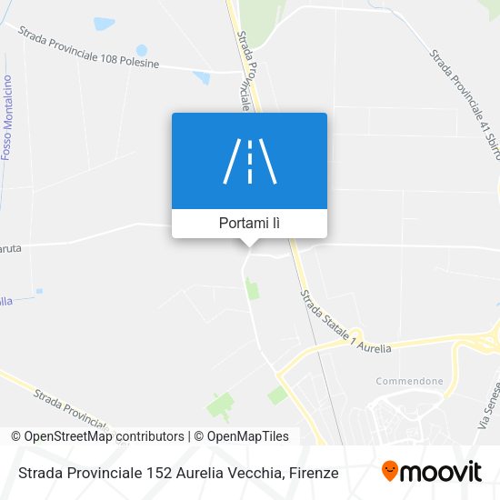 Mappa Strada Provinciale 152 Aurelia Vecchia