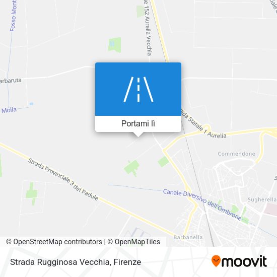 Mappa Strada Rugginosa Vecchia