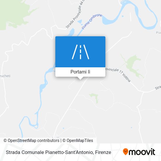 Mappa Strada Comunale Pianetto-Sant'Antonio
