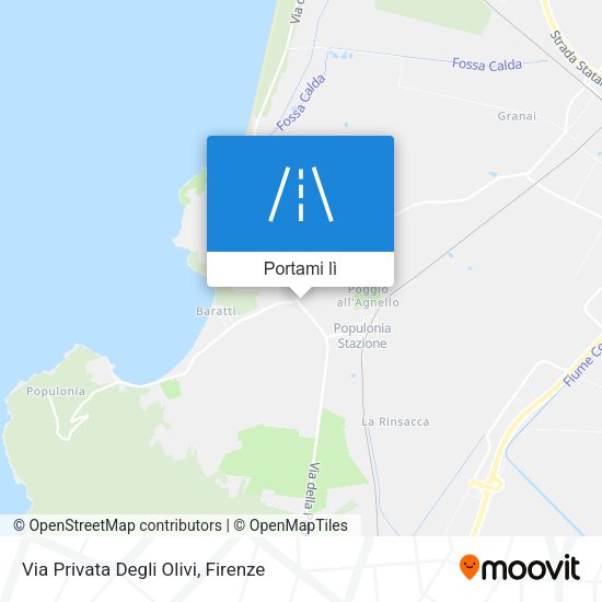 Mappa Via Privata Degli Olivi