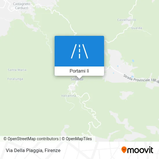 Mappa Via Della Piaggia