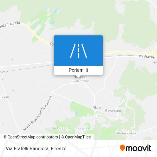 Mappa Via Fratelli Bandiera