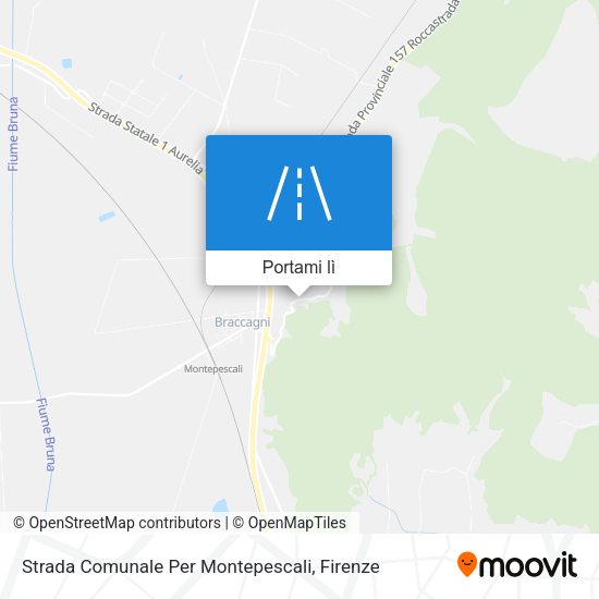 Mappa Strada Comunale Per Montepescali